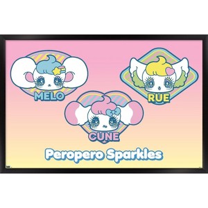 Trends International Peropero Sparkles - Faces Framed Wall Poster Prints - 1 of 4