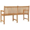 Garden Bench Teak Solid Teak Wood 59.1 in Sturdy Garden Bench - 4 of 4