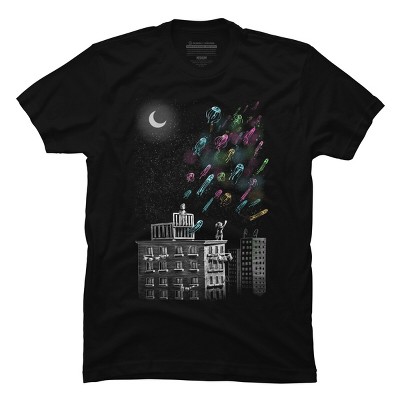 Men's Design By Humans Your Free Jelly Fish Return To Space By moisescudero T-Shirt