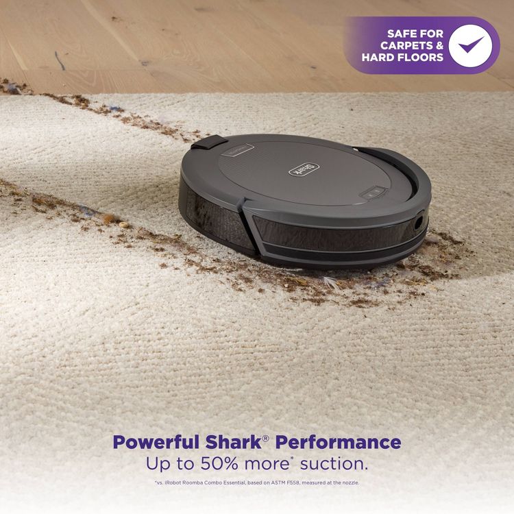 Shark Navigator Cordless Robot Vacuum with SmartPath Navigation and Self-Cleaning Brushroll RV2110 Gray, 5 of 9