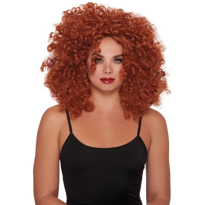 Dreamgirl Natural Big Volume Curls Auburn Wig