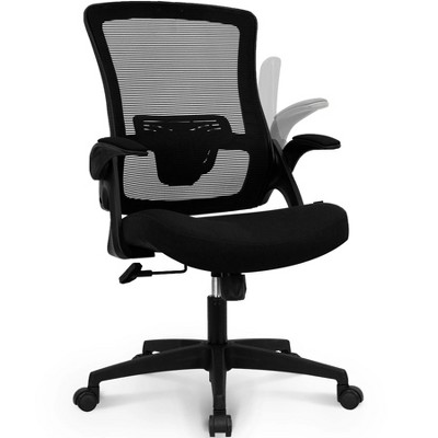 Black High Back Mesh Executive Swivel Office Chair with Adjustable Arms