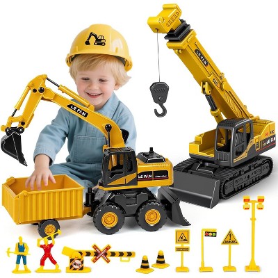 iPlay, iLearn Kids Construction Toys for Boys - 3 in 1 Excavator