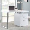 NicBex 47.25 Inch Reversible Computer Home Office Desk with 3 Drawers and File Cabinet,White/Black - 2 of 4