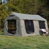 9.8x13ft Inflatable Glamping Camping Tent with Canopy and Pump, Waterproof Windproof Blow Up Family Cabin Tent for Easy Setup-The Pop Home - 3 of 4