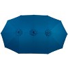 Gulches 14.8 Ft Double Sided Outdoor Umbrella Rectangular Large with Crank ( Dark blue ) - 2 of 4