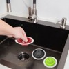 Unique Bargains Silicone with Detachable Stainless Steel Edge Sink Strainer 4 Pcs - 4 of 4