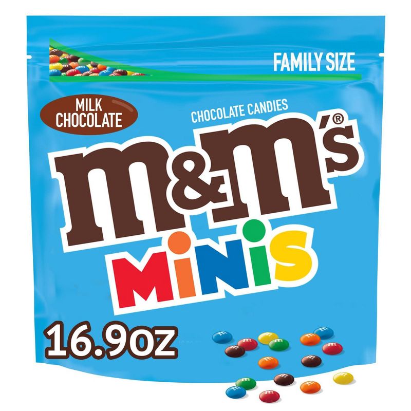 M&#38;M&#39;s Milk Chocolate Minis Family SUP Candy - 16.9oz, 1 of 11