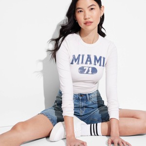 Women's Long Sleeve Graphic T-Shirt - Wild Fable™ - 1 of 4