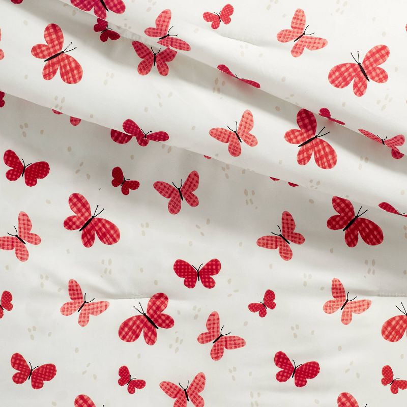Butterfly Value Multi-Piece Kids' Bedding Set Rose - Pillowfort™, 4 of 14
