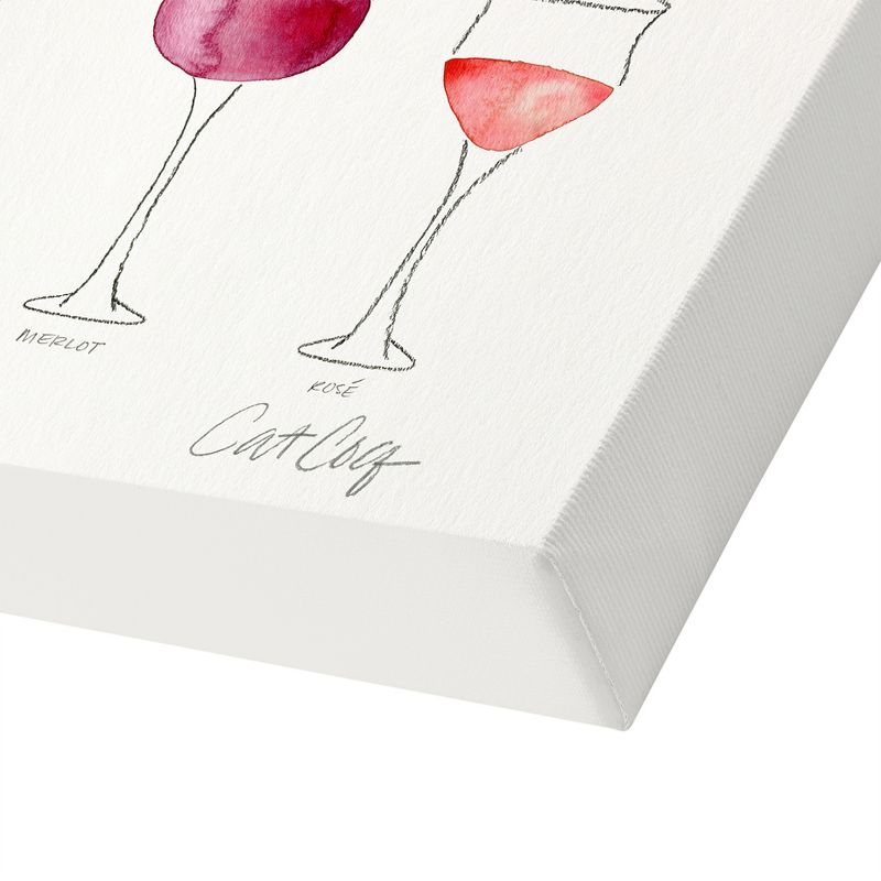 Americanflat Minimalist Wine Glass Collection By Cat Coquillette Canvas, 5 of 10