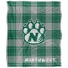 Northwest Missouri State University Campus Plaid Spirit Silky Touch Super Soft Throw Blanket 50x60 - 2 of 4