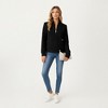 Anna-Kaci Women's Textured Knit Zip Front Jacket with Soft Structured Shape and Ribbed Edges for Polished Everyday Layering - 4 of 4