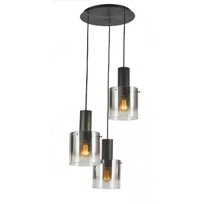 Artcraft Lighting Henley 3 - Light Pendant in  Satin Black