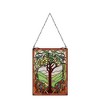 CHLOE Lighting OLEA Fruits of life Tiffany-style Glass Window Panel 18x25 - 3 of 4