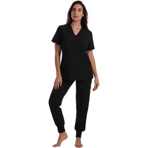Just Love Women's V-Neck Scrub Set with Jogger Pants  Comfortable and Stylish Medical Uniform - 1 of 3
