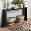 XINGHANZHENXUAN Curved Legs Top Entryway Table, Wide Oval Console for Entryways, Sofas & Hallways - 2 of 4