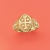 Ross-Simons 14kt Yellow Gold Multi-Cross Signet Ring - 4 of 4