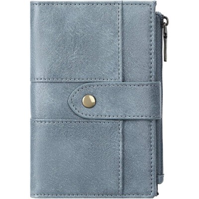 FATMOON Small Wallet for Women - RFID Blocking Compact PU Leather Bifold with 13 Card Slots & 3 ID Windows for Daily Use,Travel