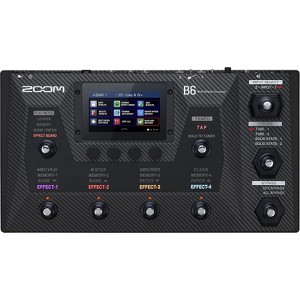 Zoom B6 Bass Multi-Effects Processor with 4 DI Boxes, A/B Switcher, Touchscreen Interface. - 1 of 4