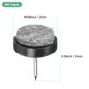 Unique Bargains Heavy Thickening Nail-on Furniture Felt Pads Black - 3 of 4