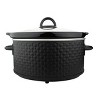 Brentwood 3.5 Quart Diamond Pattern Slow Cooker in Black - 2 of 4
