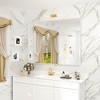 Apmir Rectangular Aluminum Alloy Framed and Tempered Glass Wall Bathroom Vanity Mirror in Matte Black/ Gold/ Silver/ Brown - 2 of 4