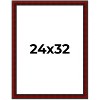 PosterPalooza | Weathered Red Picture Frame - UV Acrylic, Foam Board Backing, Hanging Hardware - 2 of 4