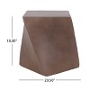 NicBex Modern Concrete End Table,Outdoor Side Table with Different Designs,Lightweight Patio Table for Garden,Poolside,Outdoor Furniture - 2 of 4