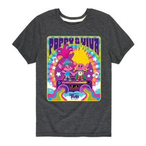 Boys' - Trolls - Poppy and Viva Short Sleeve Graphic T-Shirt - 1 of 4