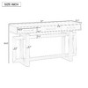 PAGED Modern Minimalist Console Table with 3 Drawers, xtra Long Entryway Table for Hallway, Entryway Sofa Side Table - 2 of 4