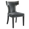 Modway Curve Performance Velvet Dining Chairs - Set of 2 - 2 of 4