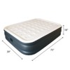 Swtroom Air Mattress Bed 75" x 39" x 20" Twin Built in Pump Inflatable Mattress Blow Up Bed Travel Air Bed Portable Mattress - 2 of 4