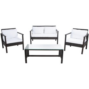 Garnen 4 Piece Living Set - Indoor/Outdoor - PAT7714 - Safavieh - 1 of 4