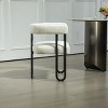 Dining Chair for Sale, Modern Chenille Fabric Upholstered Barrel Dining Chair Side Chair with Three Legs,Kitchen Island Chair-Cuddlewood - 3 of 4
