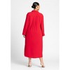 ELOQUII Tie Front Oversized Shirt Dress - 4 of 4