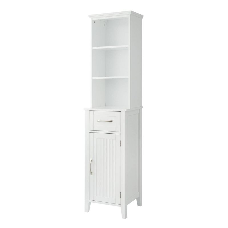 Newport Contemporary Wooden Linen Tower Cabinet White - Elegant Home Fashions, 1 of 11