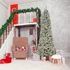 TopComfy Christmas Tree Stand Pre Lit Snow Flocked Slim Douglas Fir Tree with Easy Assembly for Modern Holiday Decor, Green, 34.3"*34.3"*106.3" - 2 of 4