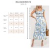 August Sky Women's Smocked Floral Tiered Midi Dress - 4 of 4