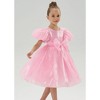 2Bunnies Girls' Puff Sleeve Organza Bow Party Dress - 4 of 4