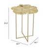 Zuo Lotus Side Table Gold - 3 of 4