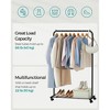 MOEPISY 25.4 mm Metal Garment Rack with Dense Mesh Storage Shelf, 110 lb Load Capacity - 3 of 4
