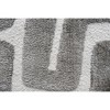 Airsurfer 7'x10'Gray and White Area Rug Modern Geometric Area Rug Living Room Decor for Living Room and Bedroom - 2 of 4