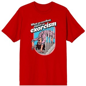 The Exorcist Excellent Day For An Exorcism Men's Short Sleeve Tee - 1 of 2