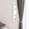 Howard Elliott 42"x12" Decorative Gradating Mirrored Disks Wall and Accent Mirror: Modern Style, Glass & Wood Frame, No Assembly Required - 2 of 4