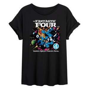 Women's - Marvel - Fantastic Four Fantastic 4 Galactus Comic Oversized Graphic T-Shirt - 1 of 4