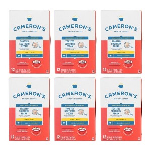 Cameron's Coffee Toasted Southern Pecan Coffee Pods - Case of 6 Boxes/12 Pods - 1 of 4
