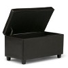 CAVINAS Faux Leather Storage Ottoman Bench with Tufted Diamond Detail,Modern Storage Ottoman,Storage Benches for Living Room,Bedroom - 2 of 4