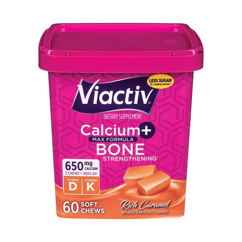 Viactiv Calcium+ Max Formula - Rich Caramel 60 Chews, 1 of 3