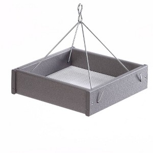 Bird's Choice Green Solutions Hanging Platform Feeder Gray - Small: Weather-Resistant, No Assembly Required - 1 of 4